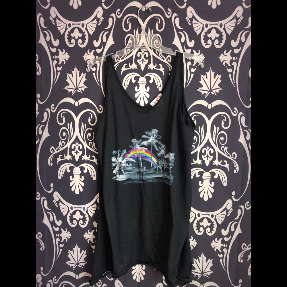 Black bathing suit coverup